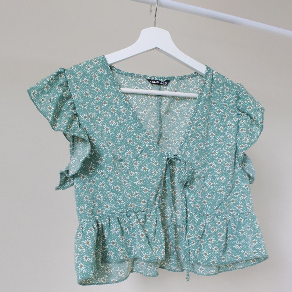 Floral Crop Top │Shein│Small